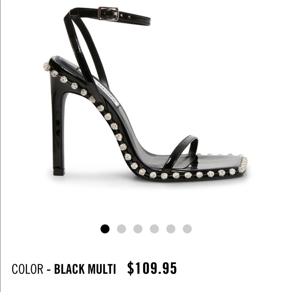 Black, sparkle studded steve madden stilettos